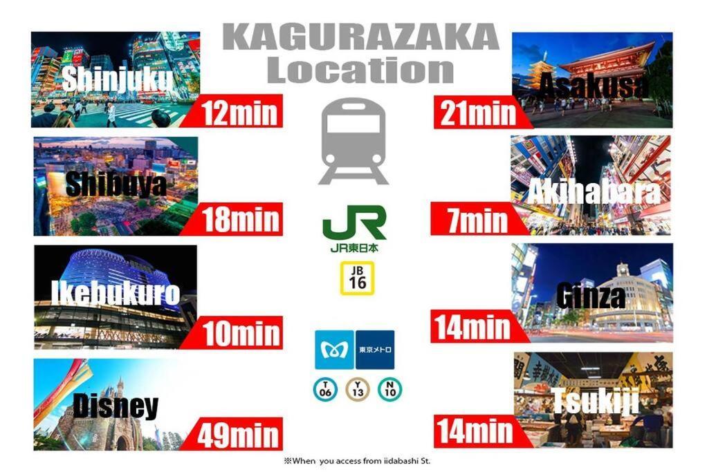 新宿/神楽坂駅徒歩1分/80㎡の広々としたお部屋 Appartement